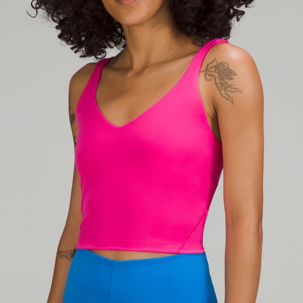 Lululemon Sonic Pink Cropped Align Tank